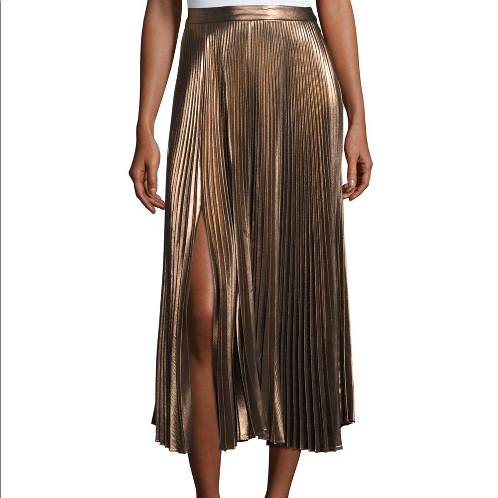 ALC Bobby metallic midi skirt size 6
